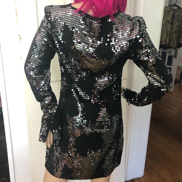Gorgeous Sheri Bodell black sequined dress - Picture 4 of 12
